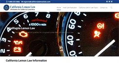 Desktop Screenshot of californialemonlaw.com