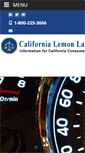 Mobile Screenshot of californialemonlaw.com