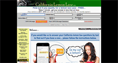 Desktop Screenshot of californialemonlaw.info