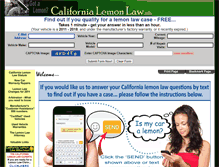 Tablet Screenshot of californialemonlaw.info